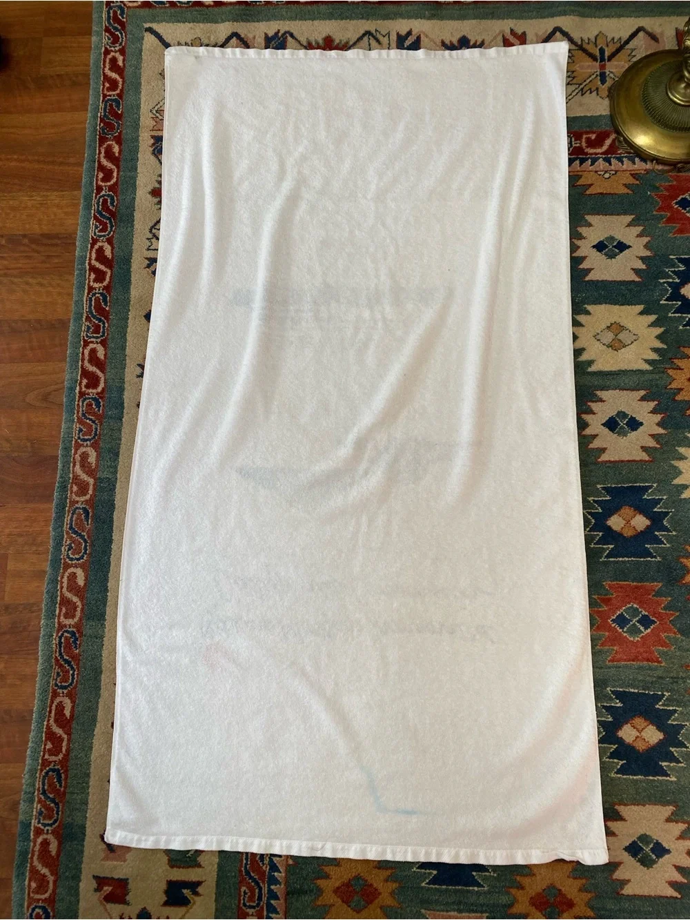 Vintage 80s Oversized Beach Towel Cruise Ship Citicorp Advertising St. Louis MO
